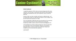 Desktop Screenshot of caninecystinuria.com